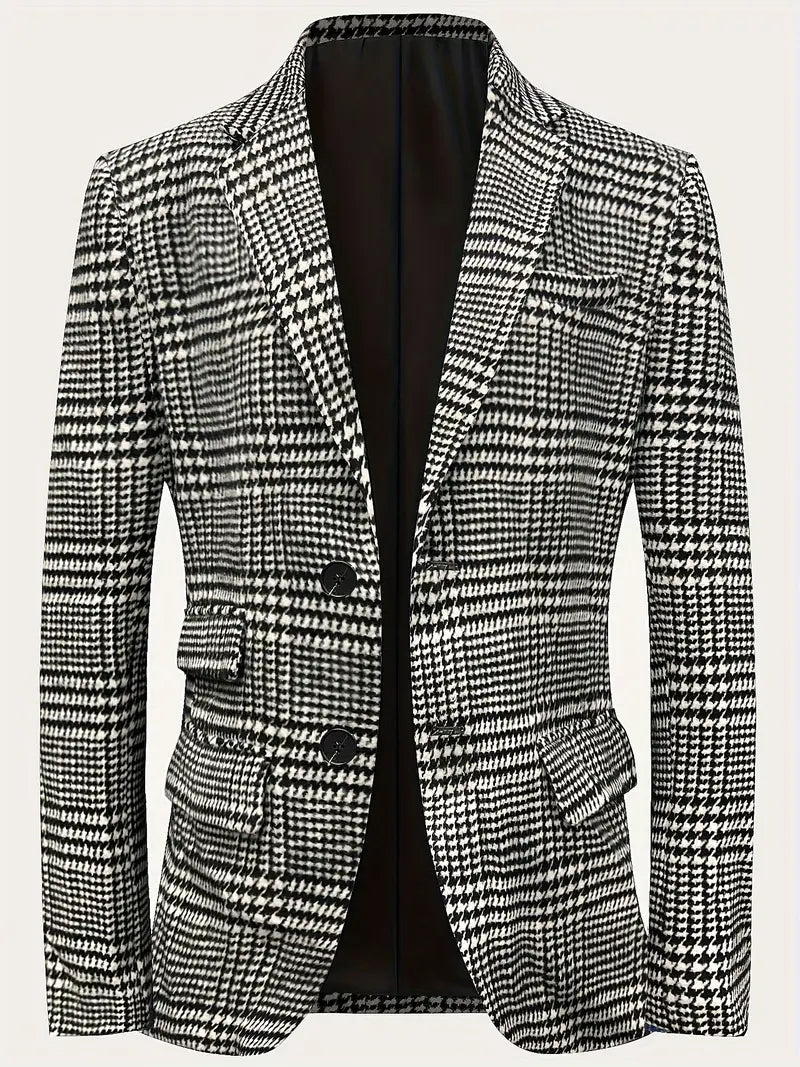 LEANDRO I MODERN PRINT BLAZER