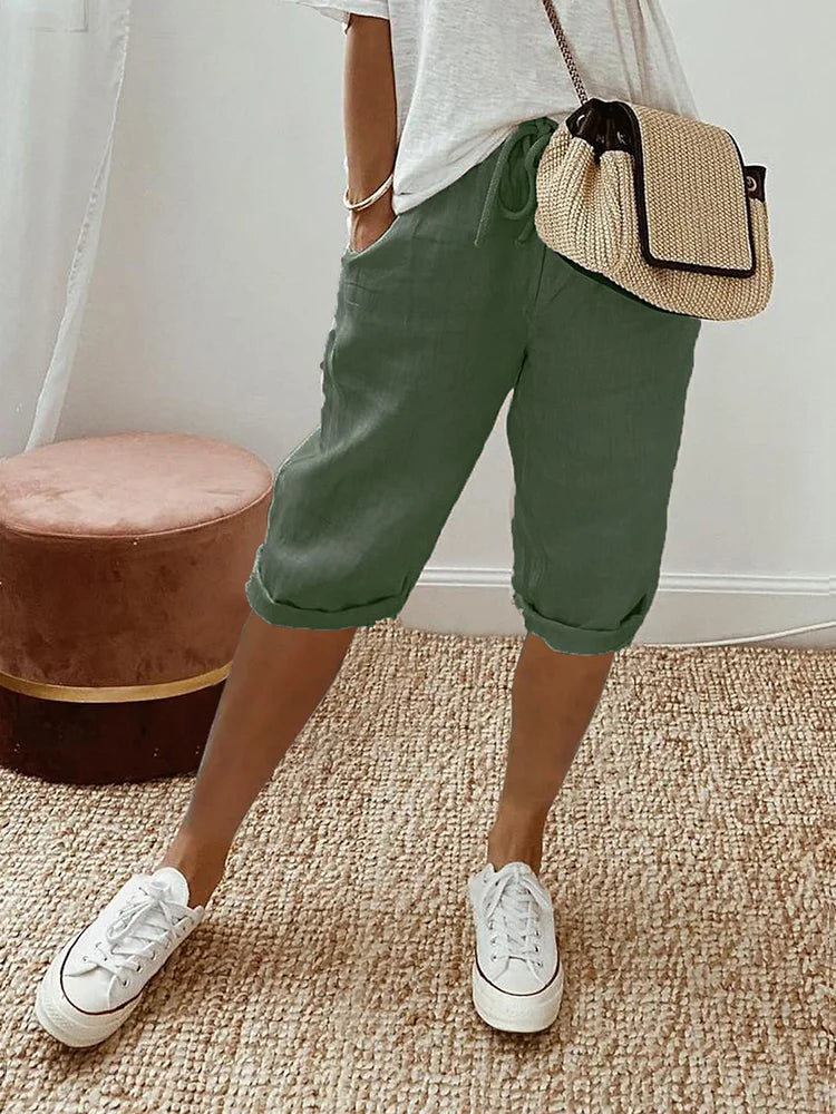 DANICA I VERSATILE LINEN SHORTS
