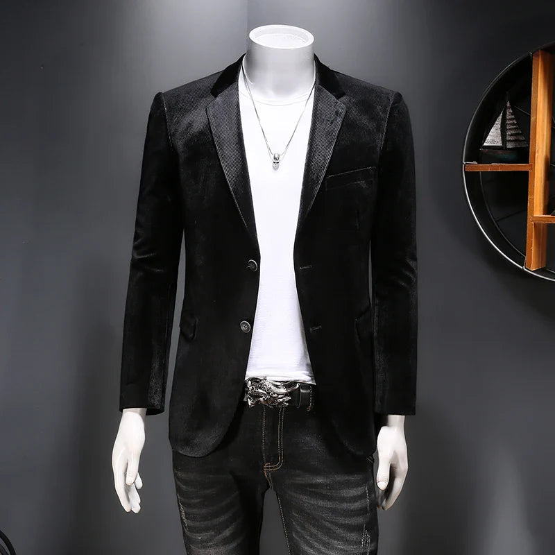 PHOENIX I RETRO STYLE CORDUROY BLAZER