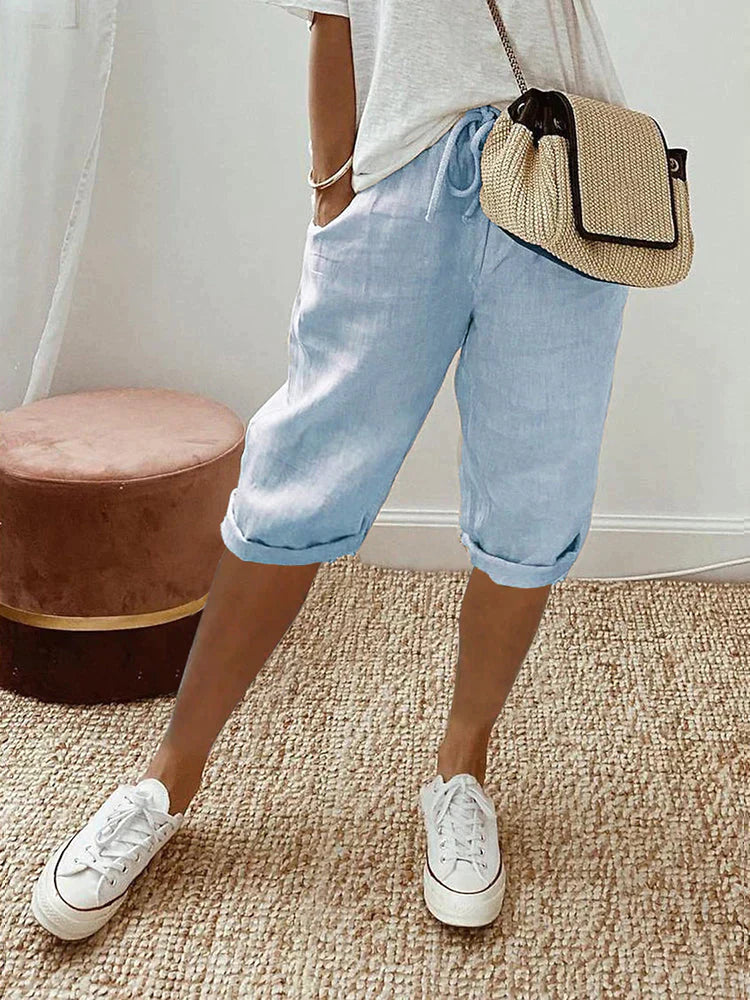 DANICA I VERSATILE LINEN SHORTS