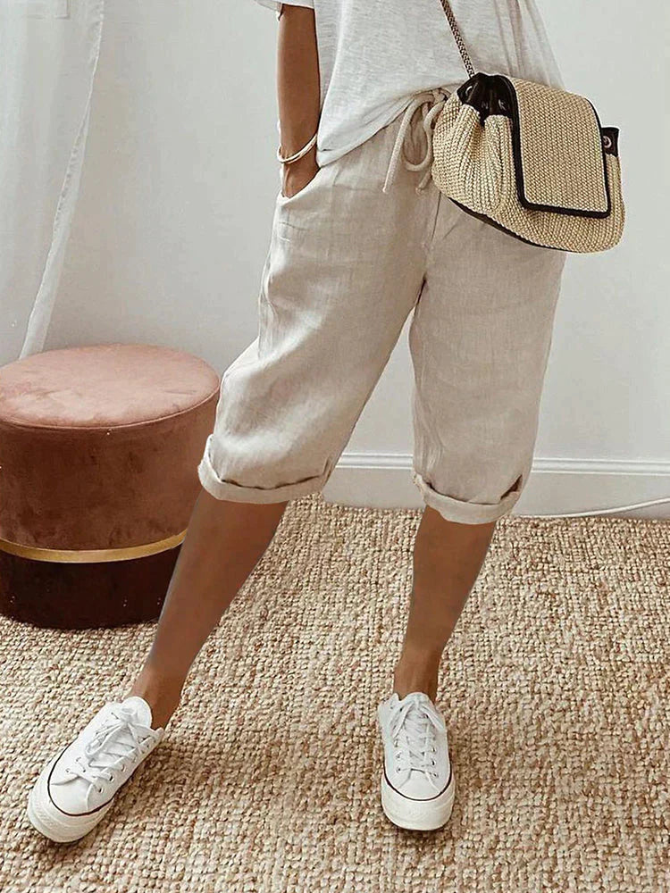 DANICA I VERSATILE LINEN SHORTS
