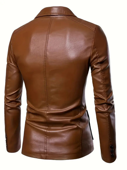 STERLING I CLASSIC LEATHER BLAZER