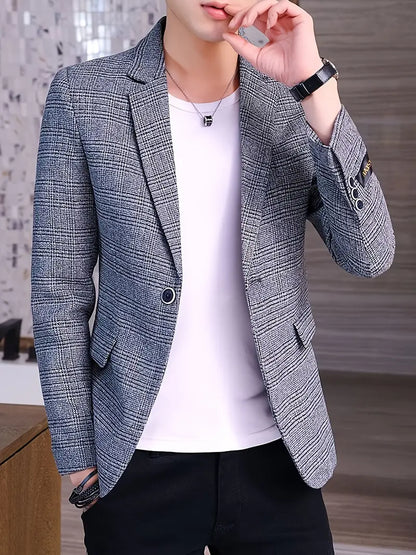 NASH I TRENDY PLAID BLAZER