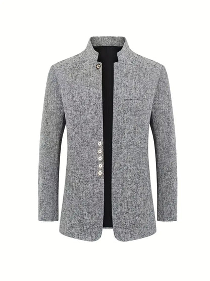 KLAUS I ELEGANT STAND-UP COLLAR BLAZER