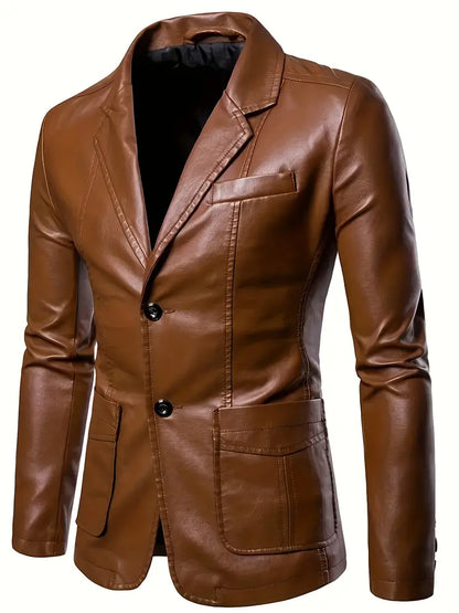 STERLING I CLASSIC LEATHER BLAZER