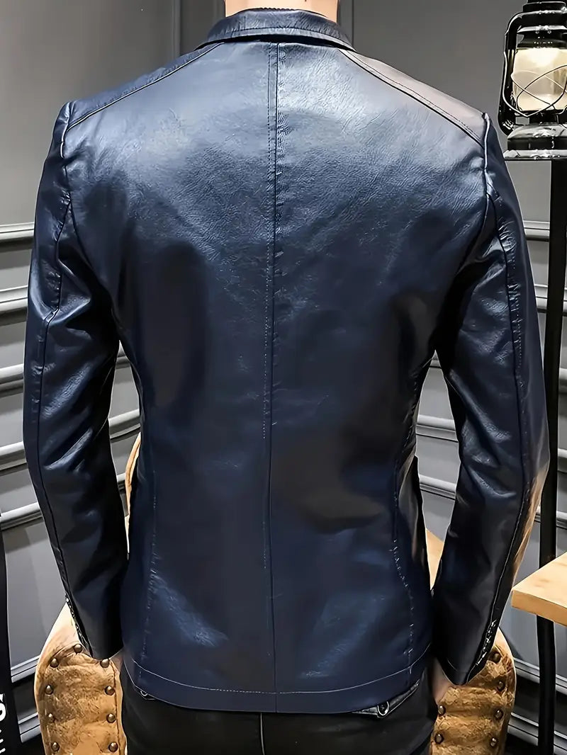 STERLING I CLASSIC LEATHER BLAZER