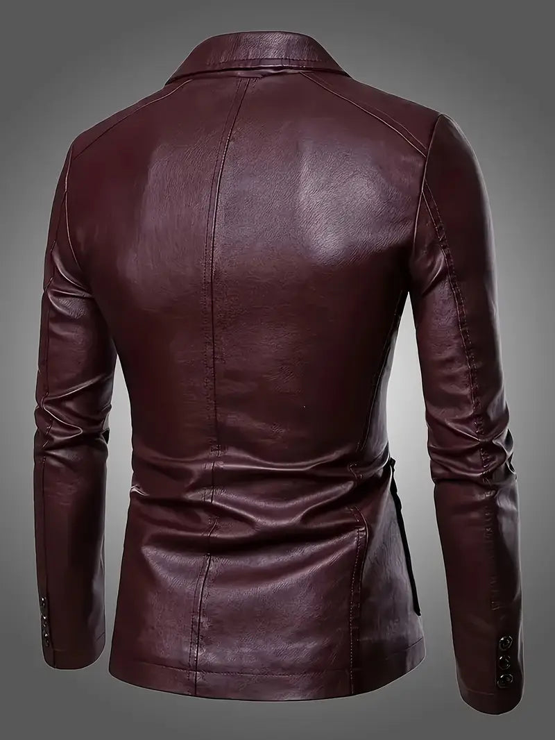 STERLING I CLASSIC LEATHER BLAZER