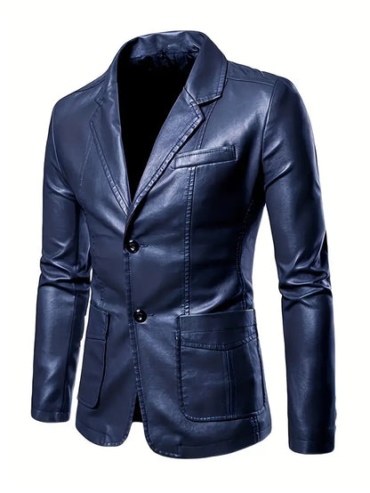 STERLING I CLASSIC LEATHER BLAZER