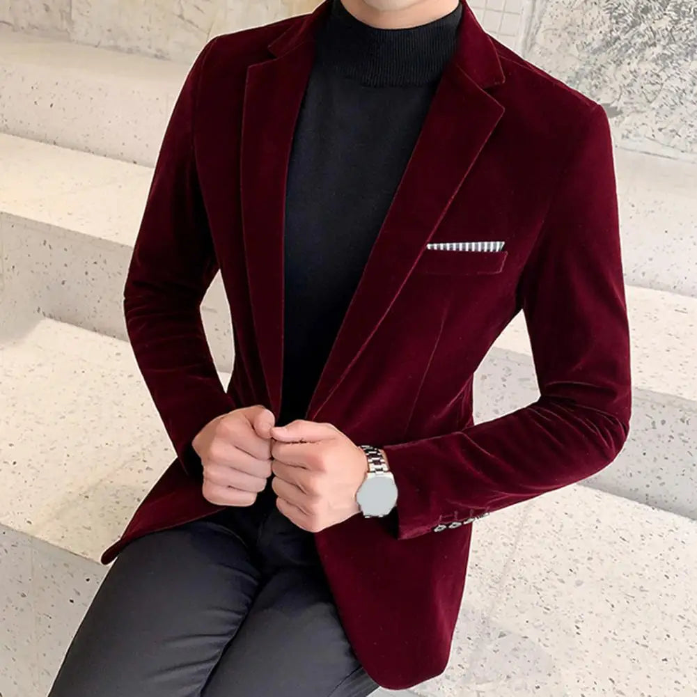 MIKE I CLASSIC VELVET BLAZER
