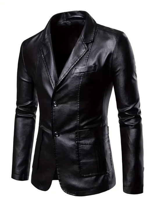 STERLING I CLASSIC LEATHER BLAZER