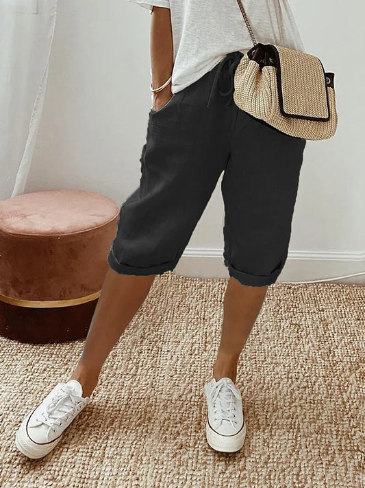 DANICA I VERSATILE LINEN SHORTS